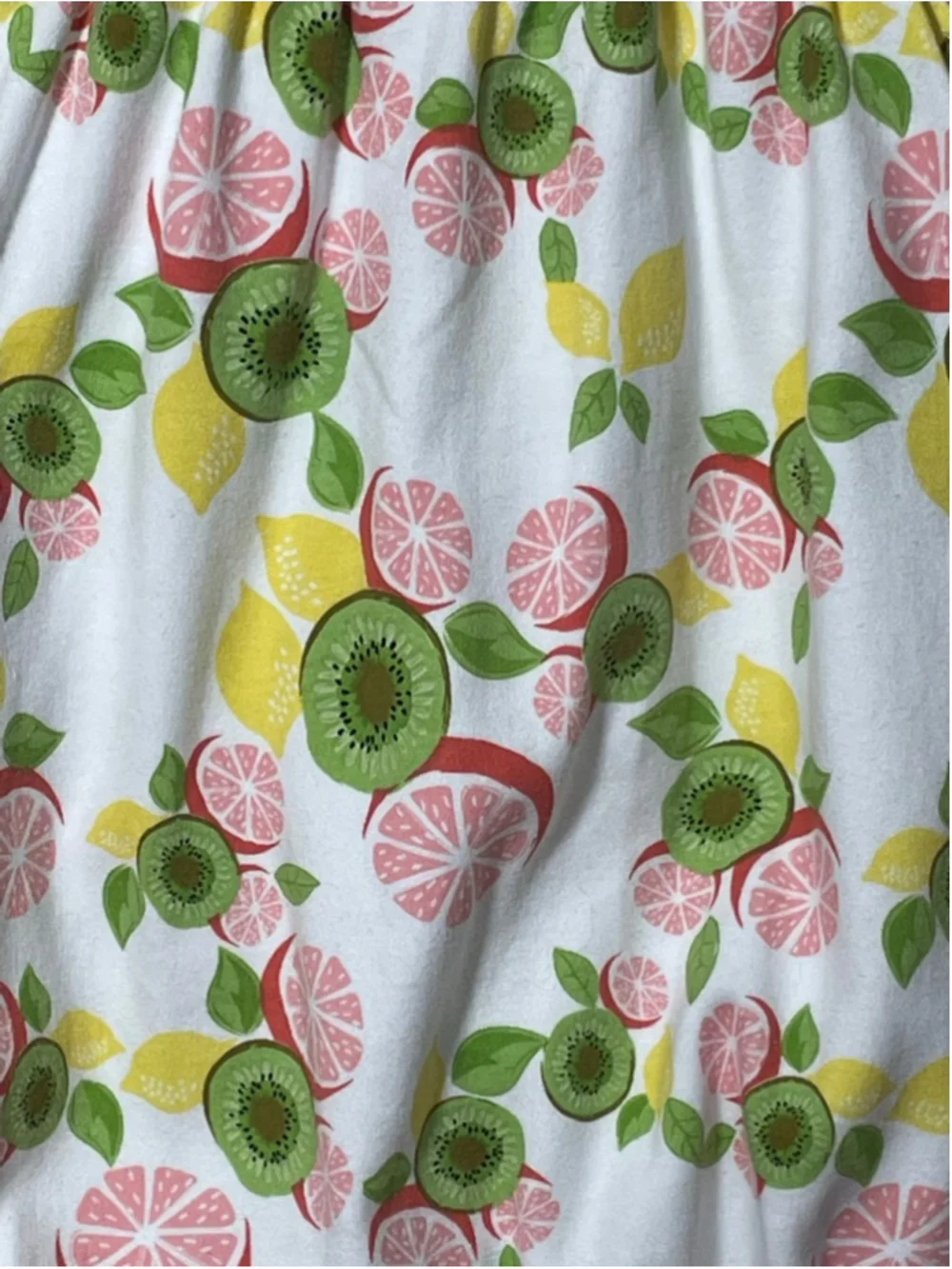 Girls Rosie Pope 12 Months White grapefruit kiwi smocked bubble romper